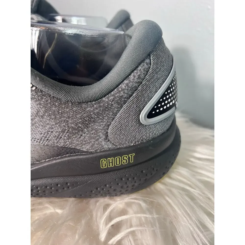 Brooks Ghost 16 Men’s Sz 12 Narrow No Insole Lime Grey Running Shoe Arch Support